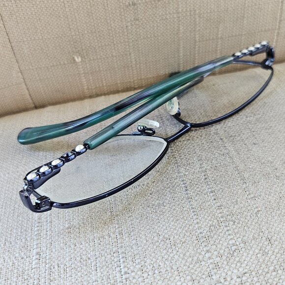 Nine West Women Glasses NW1079 434 Navy Blue Pearl Eyeglasses Frame 54[]15-135 - Picture 6 of 15